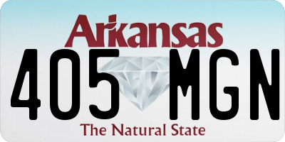 AR license plate 405MGN