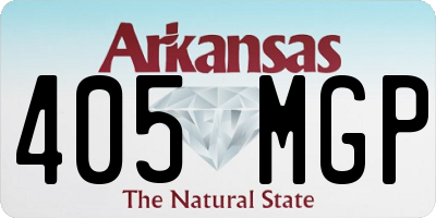 AR license plate 405MGP