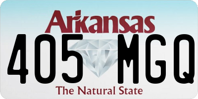 AR license plate 405MGQ