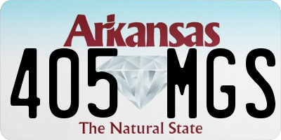 AR license plate 405MGS
