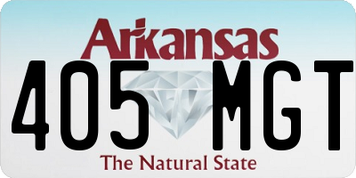 AR license plate 405MGT