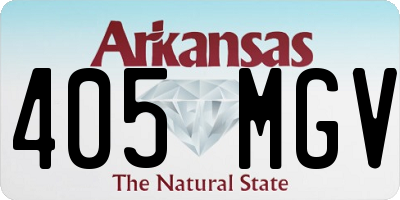AR license plate 405MGV