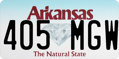 AR license plate 405MGW