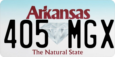 AR license plate 405MGX