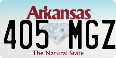 AR license plate 405MGZ