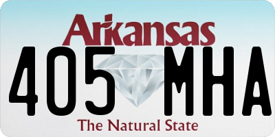 AR license plate 405MHA