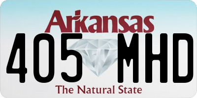 AR license plate 405MHD