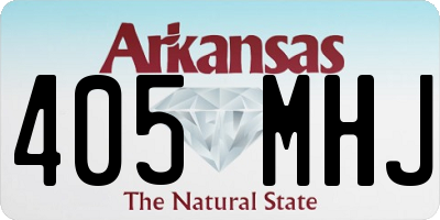 AR license plate 405MHJ