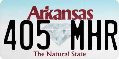 AR license plate 405MHR