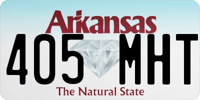 AR license plate 405MHT