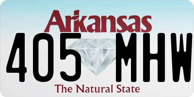 AR license plate 405MHW