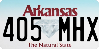 AR license plate 405MHX