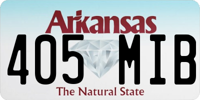 AR license plate 405MIB