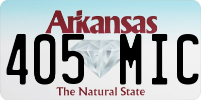 AR license plate 405MIC