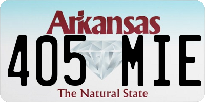 AR license plate 405MIE