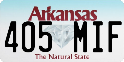 AR license plate 405MIF