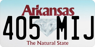 AR license plate 405MIJ