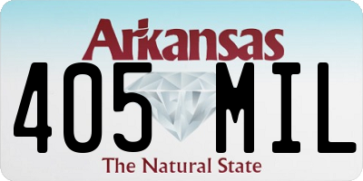AR license plate 405MIL