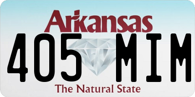 AR license plate 405MIM