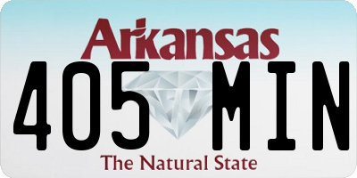 AR license plate 405MIN