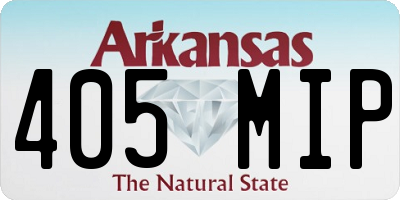 AR license plate 405MIP