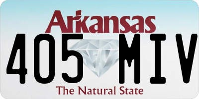 AR license plate 405MIV