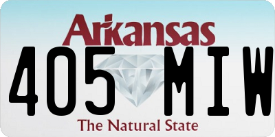 AR license plate 405MIW