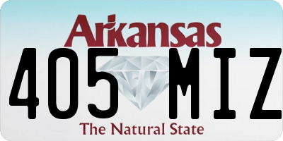 AR license plate 405MIZ