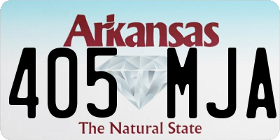 AR license plate 405MJA