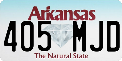 AR license plate 405MJD