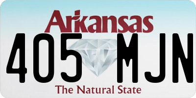 AR license plate 405MJN