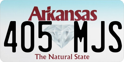 AR license plate 405MJS
