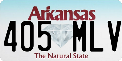 AR license plate 405MLV