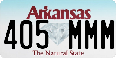 AR license plate 405MMM