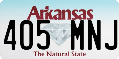 AR license plate 405MNJ