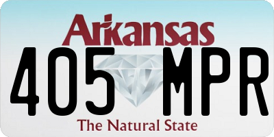 AR license plate 405MPR