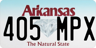 AR license plate 405MPX