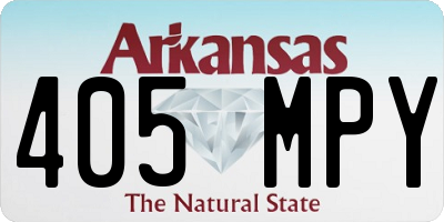 AR license plate 405MPY