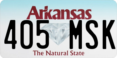 AR license plate 405MSK