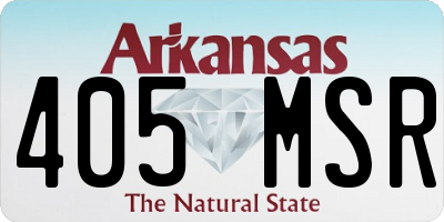 AR license plate 405MSR