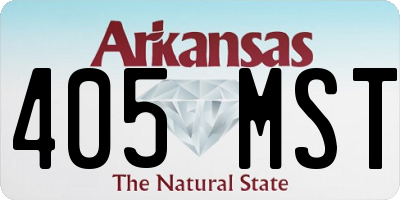 AR license plate 405MST
