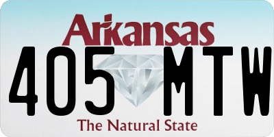 AR license plate 405MTW