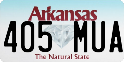 AR license plate 405MUA