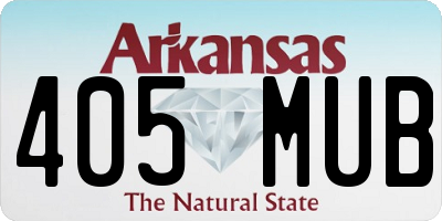 AR license plate 405MUB