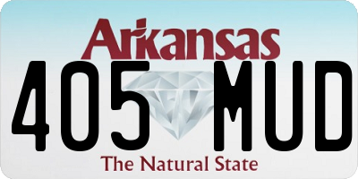 AR license plate 405MUD