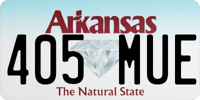 AR license plate 405MUE