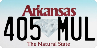 AR license plate 405MUL