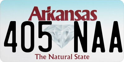 AR license plate 405NAA
