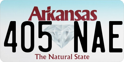 AR license plate 405NAE