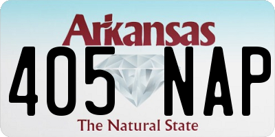 AR license plate 405NAP